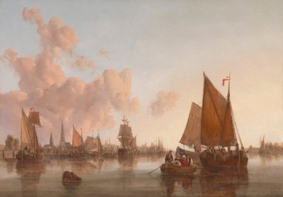 Voiliers et Barges sur un Estuaire Néerlandais (?) - John Berney Crome