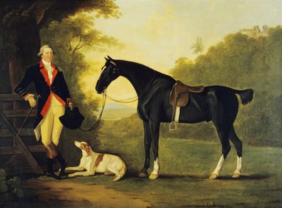 Officier des Royal Horse Guards avec son cheval et son chien - John Best