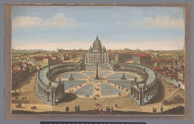 Vue de la place Saint-Pierre et de la basilique Saint-Pierre au Vatican - John Bowles