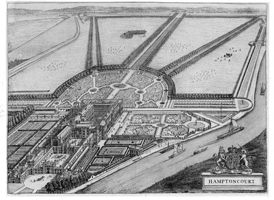 Palais de Hampton Court, vers 1714-16 - John Bowles