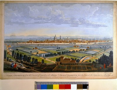 Vue de la ville de Florence depuis le couvent des Capucins à Montughi - John Bowles