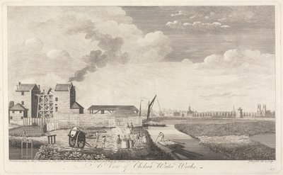 Vue des installations hydrauliques de Chelsea - John Boydell