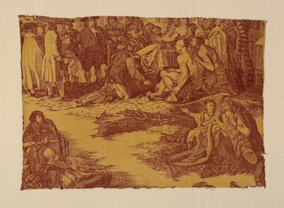 Fragment intitulé "Traité de William Penn avec les Indiens". - John Boydell