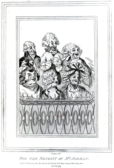 Pour le bénéfice de Mrs Jordan, 1787 - John Boyne