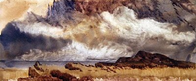 Brume se levant dans les Highlands - John Brett