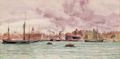 Port de Portsmouth, 1884 - John Brett