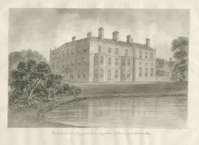 Biddulph - Knypersley Hall [nouveau] : dessin sépia - John Buckler