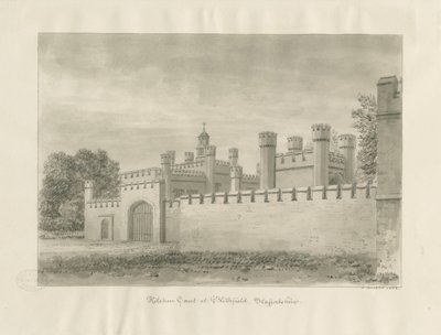 Blithfield Hall - Cour de la Cuisine - John Buckler