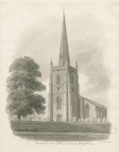Église de Brewood - John Buckler