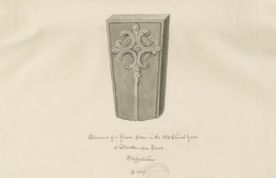 Burton-upon-Trent - Pierre tombale dans le vieux cimetière - John Buckler