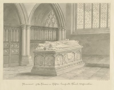 Église de Clifton Campville - Monument Vernon - John Buckler