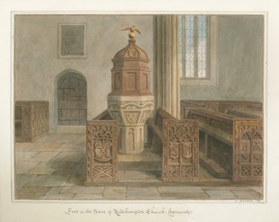 Cornouailles - Église de Kilkhampton, 1827 - John Buckler