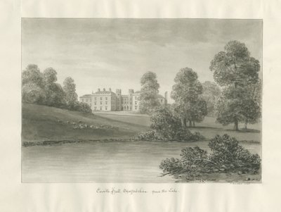 Enville Hall : dessin sépia - John Buckler
