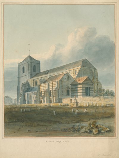 Essex - Abbaye de Waltham, 1802 - John Buckler
