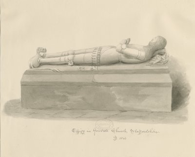 Église de Gnosall - Effigie - John Buckler