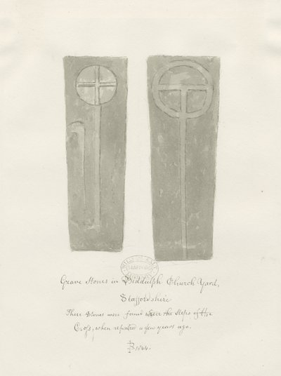 Pierres tombales dans le cimetière de Biddulph - John Buckler