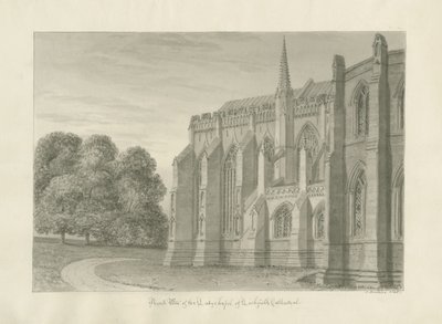 Cathédrale de Lichfield - Vue nord - John Buckler