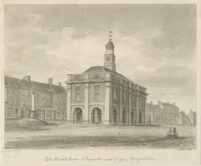 Newcastle-under-Lyme - Place du marché (1840) - John Buckler