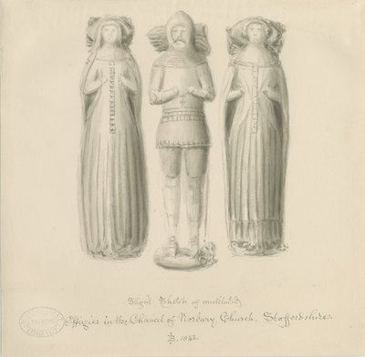 Église de Norbury - Effigie [de Sir Edward Botiler] - John Buckler