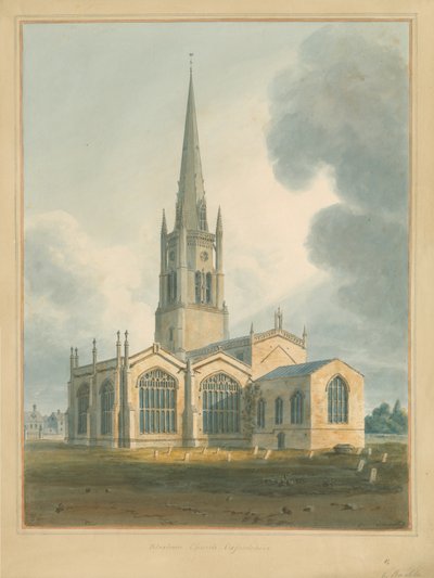 Oxfordshire - Église de Bloxham, 1802 - John Buckler