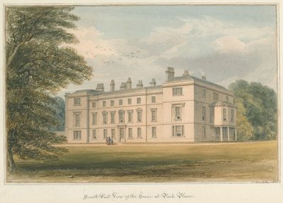 Oxfordshire - Henley upon Thames - Park Place House, 1826 - John Buckler