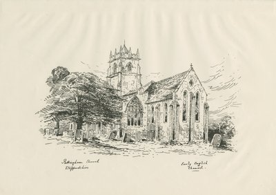 Église de Pattingham : ?zincographie, nd [?19e siècle] - John Buckler
