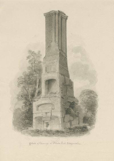 Pillaton Hall - Cheminée de cuisine - John Buckler