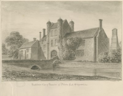 Pillaton Hall : dessin sépia, 1841 - John Buckler