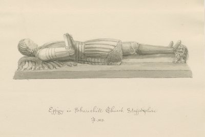 Église de Shareshill - Effigie monumentale de [Sir Humphrey Swynnerton] - John Buckler