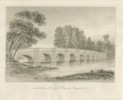 Pont de Shugborough - John Buckler