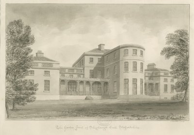 Manoir de Shugborough - Façade du jardin - John Buckler