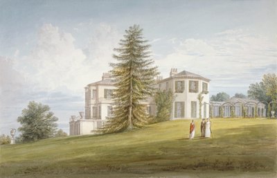 Vue sud-ouest de Bromley Hill, Bromley, Kent, 1815 - John Buckler