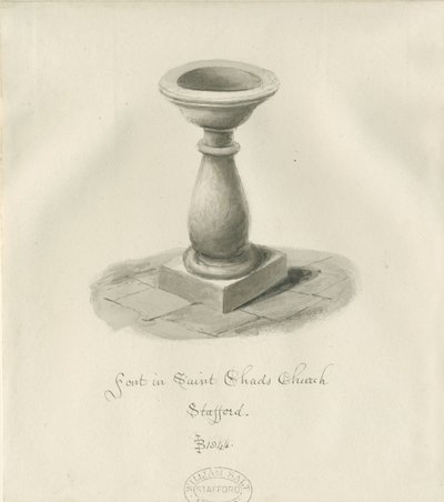 Stafford - Fonts baptismaux dans l