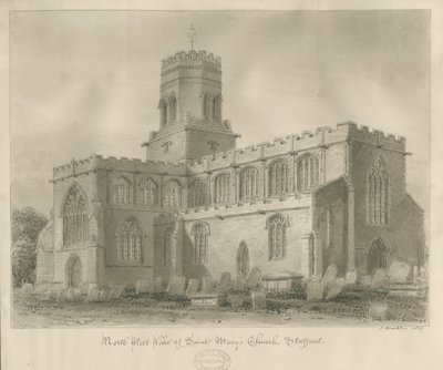 Stafford - Église Sainte-Marie, 1837 - John Buckler