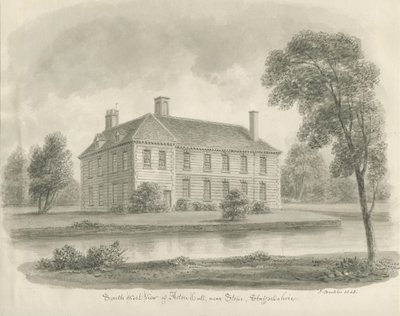 Stone - Aston Hall : dessin sépia - John Buckler