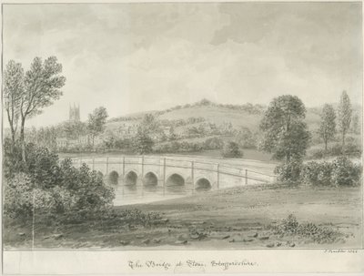 Stone - Pont sur la rivière Trent - John Buckler