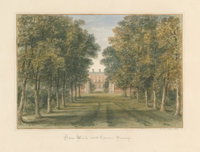 Surrey - Ham Walk et Maison, 1830 - John Buckler