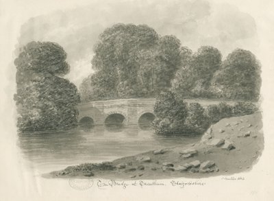 Trentham Hall - Pont - John Buckler