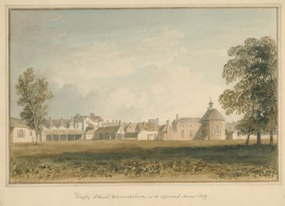 Warwickshire - École de Rugby, 1809 - John Buckler