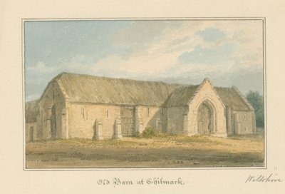 Wiltshire - Chilmark - Vieille grange, 1817 - John Buckler