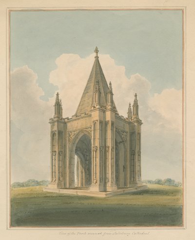 Wiltshire - Cathédrale de Salisbury - Porche, 1800 - John Buckler