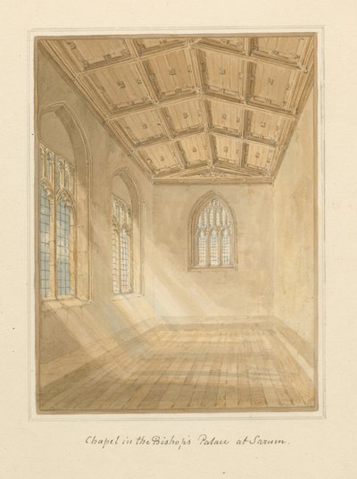 Wiltshire - Sarum - Intérieur de la chapelle dans le palais de l