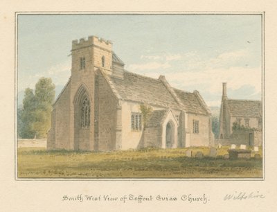 Wiltshire - Église de Teffont Evias - John Buckler