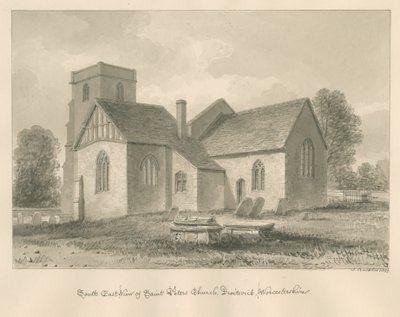 Worcestershire - Droitwich - Église Saint Peter, 1833 - John Buckler