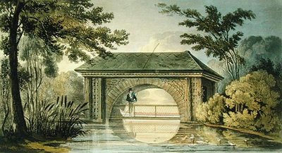 Un pont et une maison de bateau - John Buonarotti Papworth