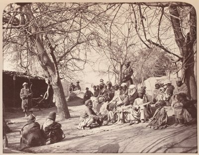 Scène de rue dans la ville de Jalalabad, 1878 - John Burke