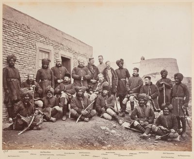 Officiers britanniques et natifs, 3e Sikhs, 1879 - John Burke