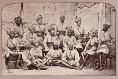 Officiers britanniques et indigènes, 3e régiment de cavalerie du Bengale - John Burke