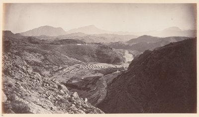 Vue générale depuis Ali Musjid, regardant vers Peshawar, vers 1878 - John Burke