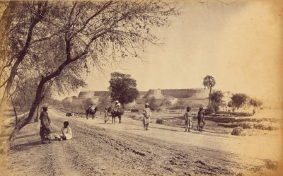 Fort de Peshawur et ses environs, depuis la prison - John Burke